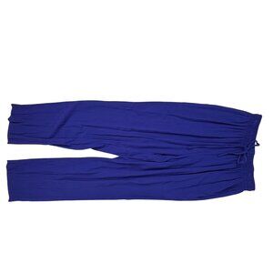 Alfred Dunner Women's Vintage Crinkle Straight-Leg Pants Blue Size Petite S